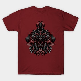 Artwork Illustration Of Dark Monster Vector T-Shirt